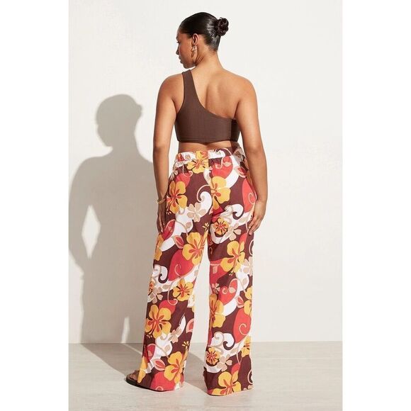 Faithfull the Brand Celvia Pant Ulani Floral Print Wide Leg Pull on S NWT Sale - Picture 7 of 16